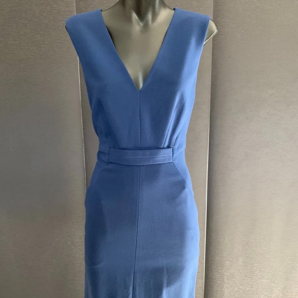 DVF Blue Work Dress | 8 - Picture 1 of 5